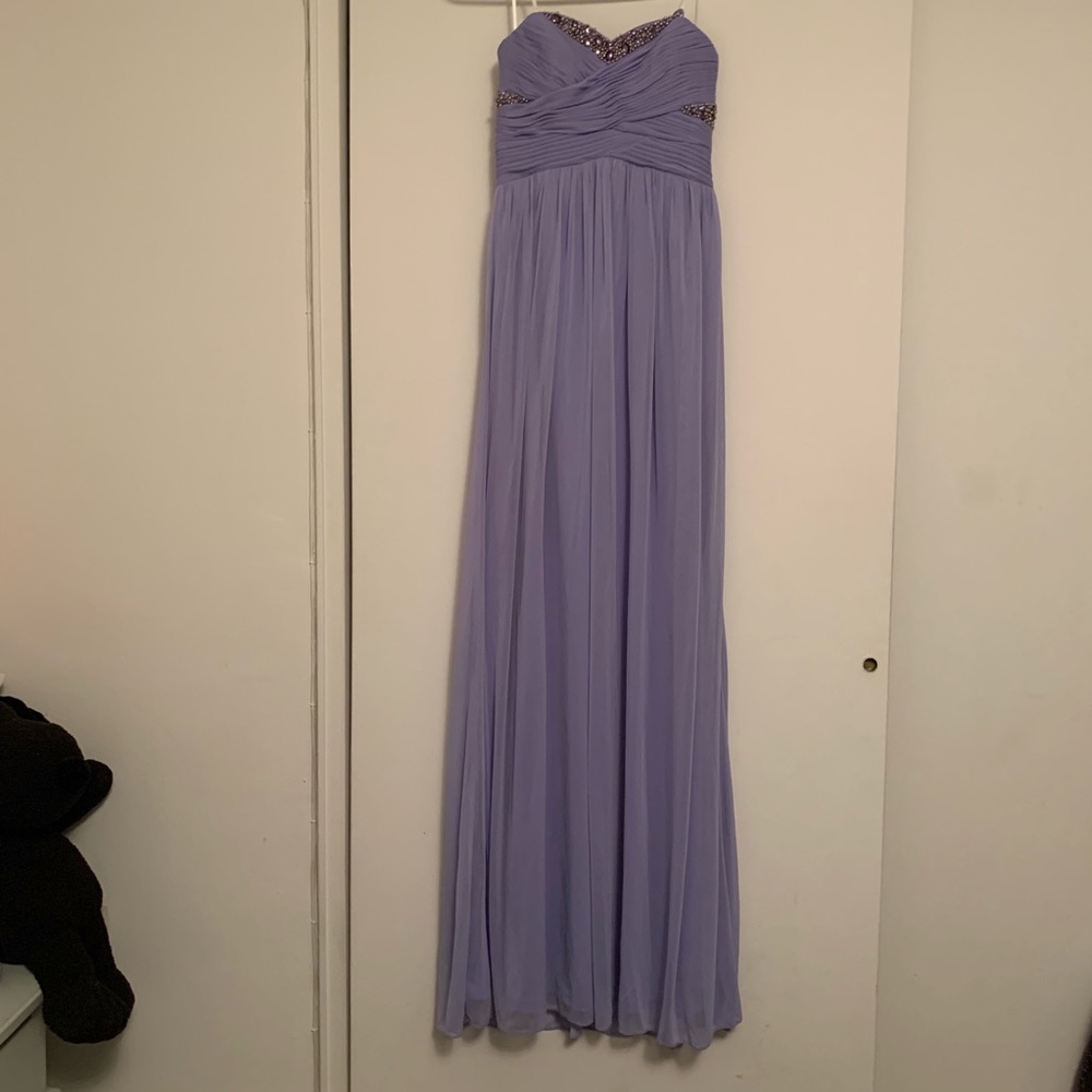 lilac prom dress